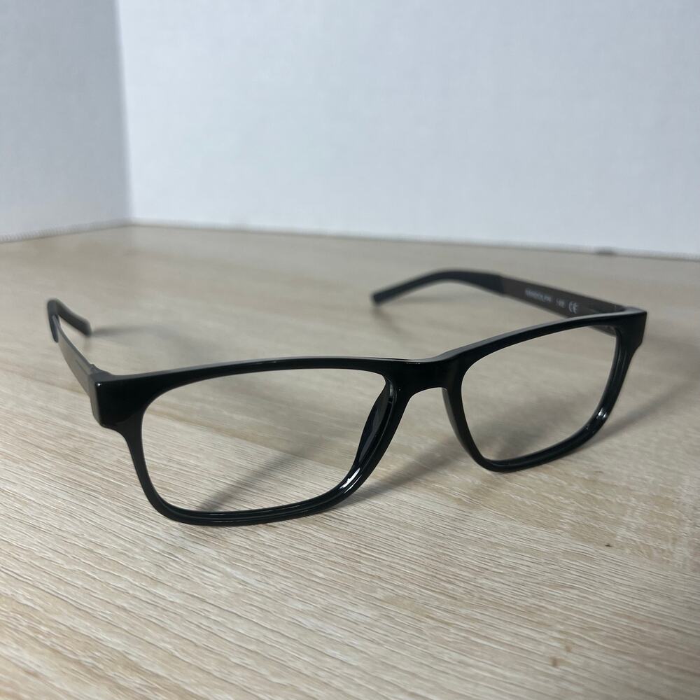 NWOT Randolph Keesler Eyeglasses Black Gray Frame Japan New Unisex 55-15-140